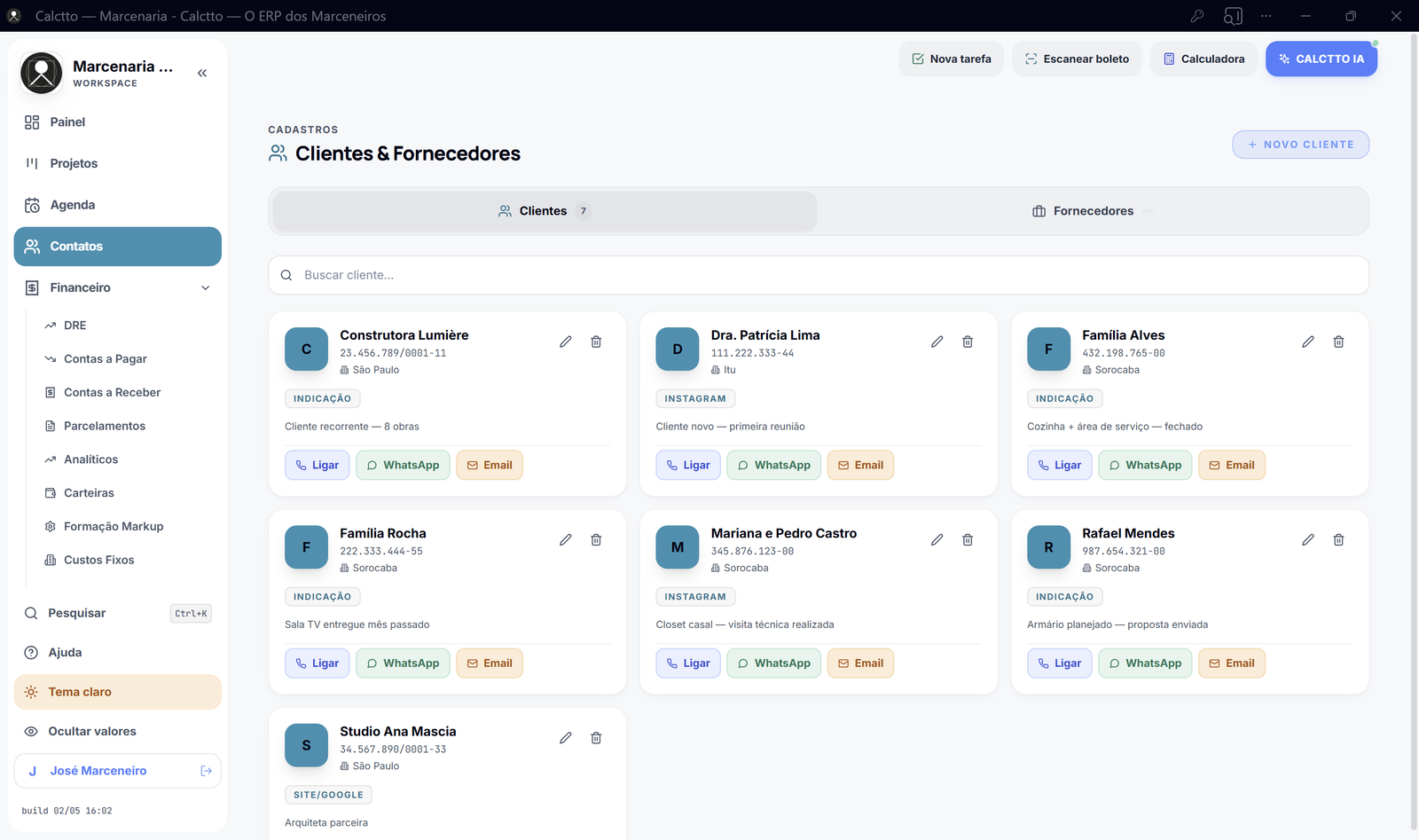 CRM de clientes